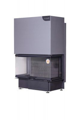 Каминная топка Экокамин Дельта 1000КB три стекла черный шамот Каминная топка Экокамин Дельта 1000КB три стекла черный шамот