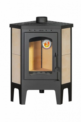 Печь Экокамин БАВАРИЯ УГЛОВАЯ С ПЛИТОЙ