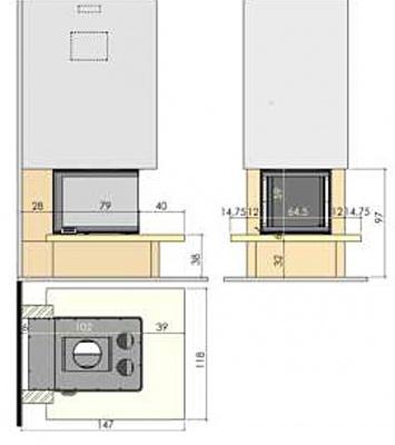 Каминная облицовка CHAZELLES Manhattan