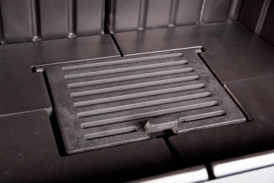 Каминная топка Экокамин ВЕГА 800 B принтинг черный шамот