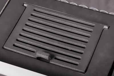 Каминная топка Экокамин Альфа 1000RB два стекла правая черный шамот