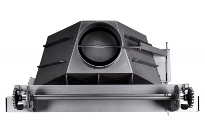 Каминная топка Экокамин Альфа 800 с контргрузом черный шамот