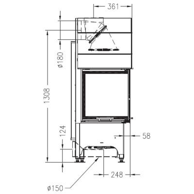 Каминная топка PALAZZETTI Sunny Fire 46 2D