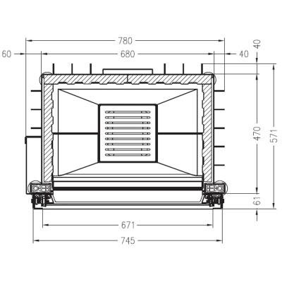 Каминная топка PALAZZETTI Sunny Fire 70 Front