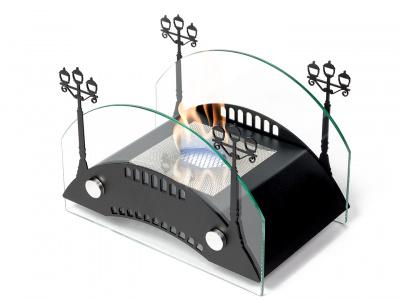 Биокамин LUX FIRE Биокамин настольный Пушкинский мост S (Черный)