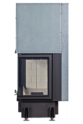 Каминная топка Экокамин Дельта 1000R два стекла правая принтинг