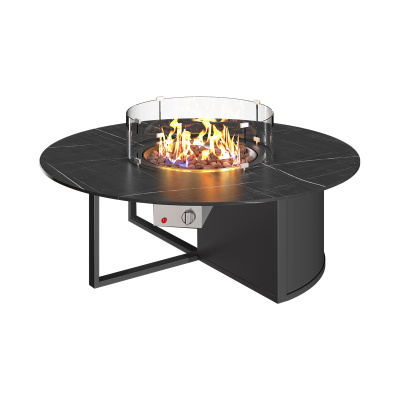 Газовый камин KAMINEX Газовый камин-стол Бромо черный уличный — выбрать подходящую модель для заказа