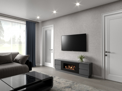 Биокамин Electrolux Тумба с биокамином BFP/P-1700 lux графит