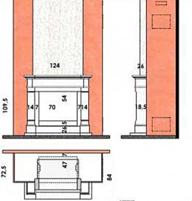 Каминная облицовка CHAZELLES Rambouillet