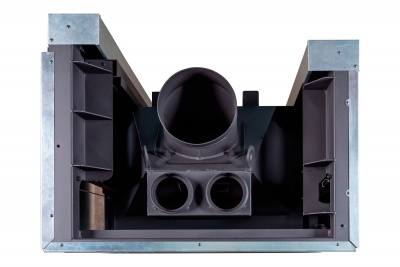 Каминная топка Экокамин Дельта 800L два стекла левая принтинг