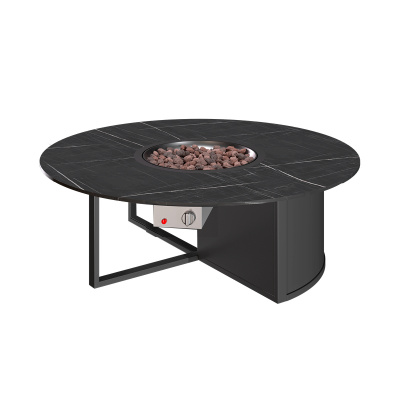 Газовый камин KAMINEX Газовый камин-стол Бромо черный уличный — выбрать подходящую модель для заказа