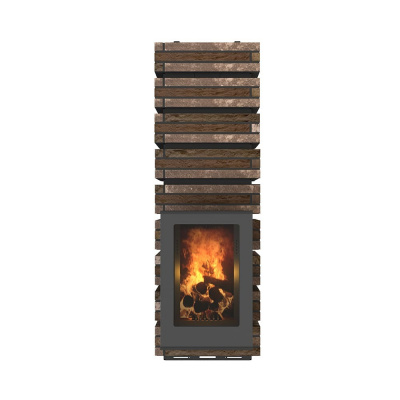 Печь дровяная для бани и сауны GRILL'D Shaman Long (2 каменки) дровяная