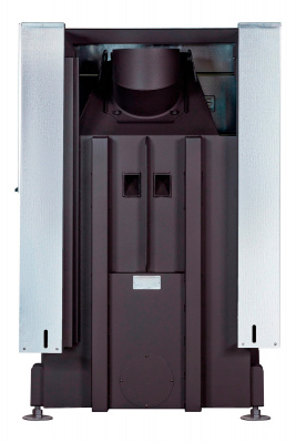 Каминная топка Экокамин Дельта 800R два стекла левая принтинг