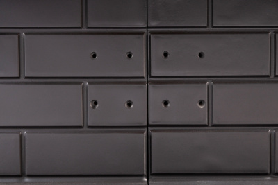 Каминная топка Экокамин Дельта 800PВ три стекла принтинг подовое горение черный шамот