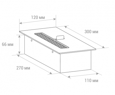 Биокамин LUX FIRE Топливный блок LUX FIRE 300 М