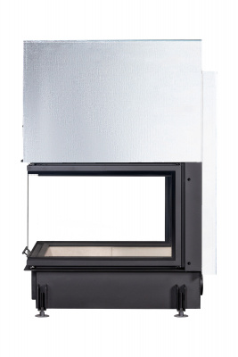 Каминная топка Экокамин Дельта 900 три стекла принтинг