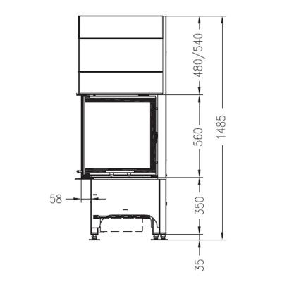 Каминная топка PALAZZETTI Sunny Fire 46 2D