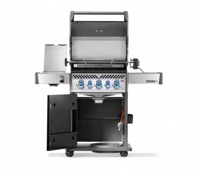 Газовый гриль NAPOLEON Rogue PRO-S 425 (черный, с ИК горелкой 3/3, задней горелкой и вертелом в комплекте)