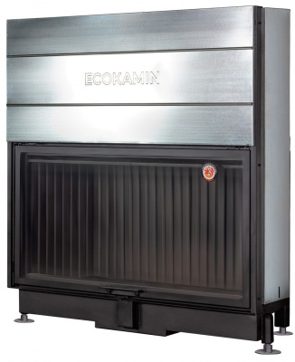 Каминная топка Экокамин ВЕГА 1600B черный шамот подовая