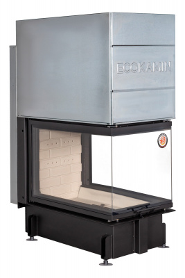 Каминная топка Экокамин Дельта 900 три стекла принтинг