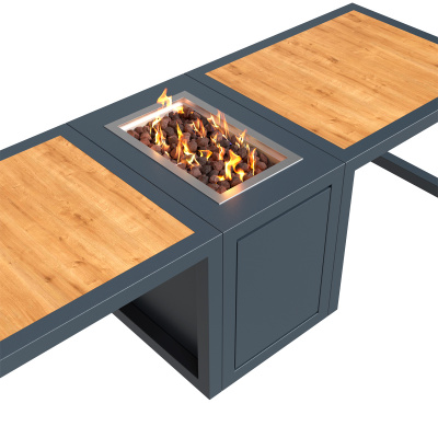 Газовый камин KAMINEX Газовый камин-стол Катла уличный — выбрать подходящую модель для заказа