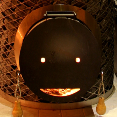 Печь электрическая IKI Печь Mini-IKI электрическая со стальной дверцей "смайл"