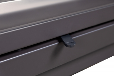 Каминная топка Экокамин Альфа 700 два стекла левая черный шамот