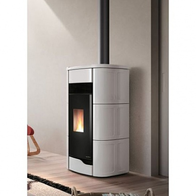 Печь Palazzetti Ecofire ANNA белая керамика (2 места)