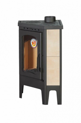 Печь Экокамин БАВАРИЯ УГЛОВАЯ С ПЛИТОЙ