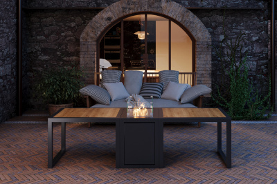 Газовый камин KAMINEX Газовый камин-стол Катла уличный — выбрать подходящую модель для заказа