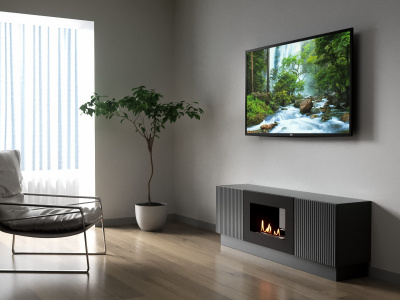 Биокамин Electrolux Тумба с биокамином BFP/P-1400L графит