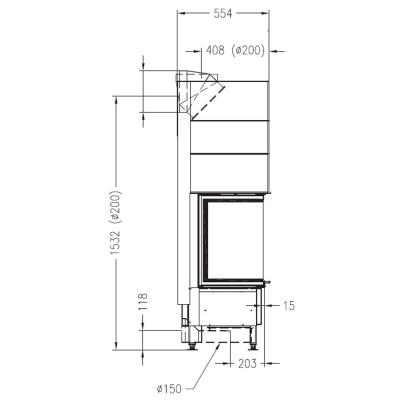 Каминная топка PALAZZETTI Sunny Fire 80 3D