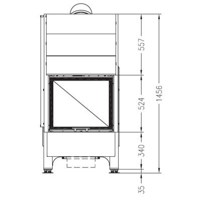 Каминная топка PALAZZETTI Sunny Fire 60 Front