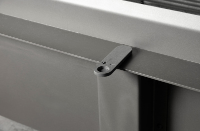 Каминная топка Экокамин ДЕЛЬТА 800BV три стекла принтинг черный шамот, вертикальная ламель