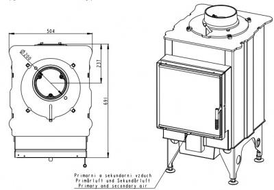 Каминная топка ROMOTOP KV 025 N 01