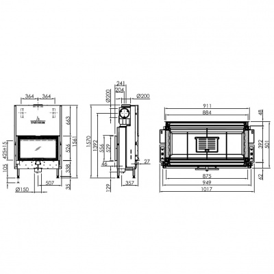 Каминная топка SPARTHERM Varia FD-87h