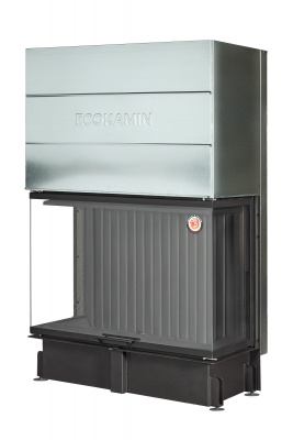 Каминная топка Экокамин ДЕЛЬТА 1200х800х450PB три стекла подовая черный шамот Каминная топка Экокамин ДЕЛЬТА 1200х800х450PB три стекла подовая черный шамот