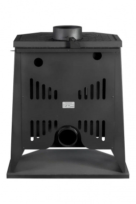 Печь Экокамин БАВАРИЯ ПАНОРАМА ПРИЗМА с плитой