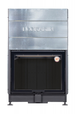 Каминная топка Экокамин Вега 1000 МВ принтинг черный шамот