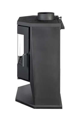 Печь Экокамин БАВАРИЯ ПАНОРАМА ПРИЗМА с плитой