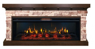 Портал для электрокамина INTER-FLAME ФлегСтоун под АРЕАЛ 50 (FreeSpace 50) альберо черный — модель для выбора и покупки