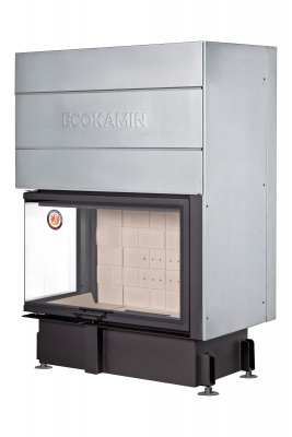 Каминная топка Экокамин Дельта 1000L два стекла левая принтинг