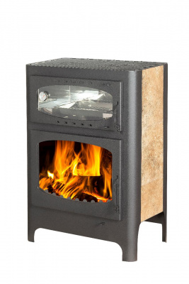 Печь Экокамин БАВАРИЯ ЭКО с духовкой и плитой