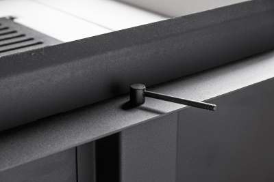 Каминная топка Экокамин Дельта 800L два стекла левая принтинг