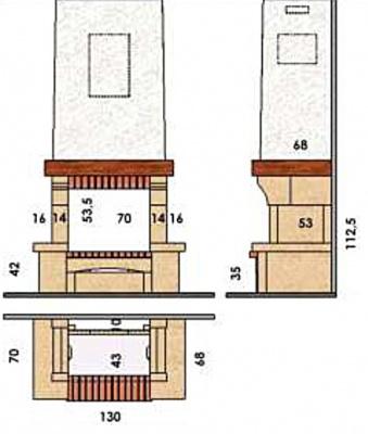 Каминная облицовка CHAZELLES Palmyre