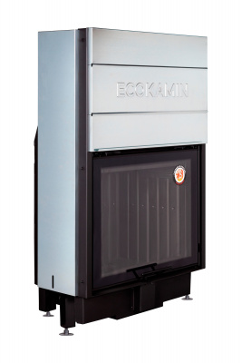 Каминная топка Экокамин ВЕГА 800 B принтинг черный шамот