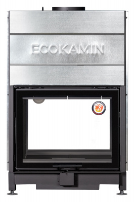 Каминная топка Экокамин Вега 800TВ туннельная черный шамот