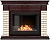 Каминокомплект биокамин Firelight BFP/P-2520, портал Bricks 25 камень бежевый, шпон темный дуб