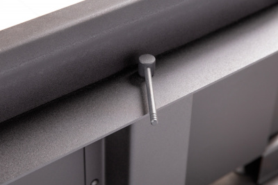 Каминная топка Экокамин Дельта 900В три стекла принтинг черный шамот