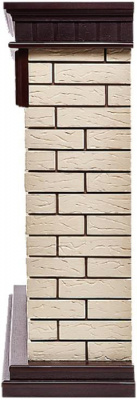 Биокамин Electrolux Каминокомплект биокамин Firelight BFP/P-2520, портал Bricks 25 камень бежевый, шпон темный дуб